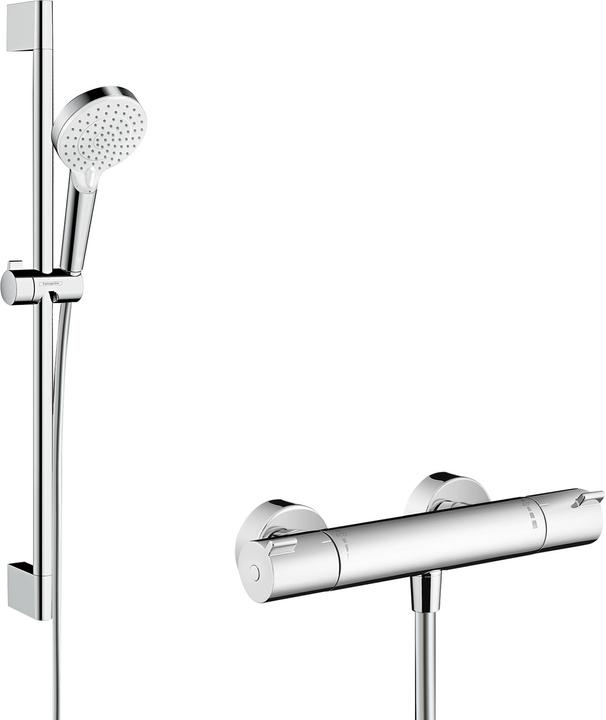 hansgrohe HG Br.set CROMETTA ECOSTAT 1001 CL COMBI Brausestange 650mm weiss/chrom