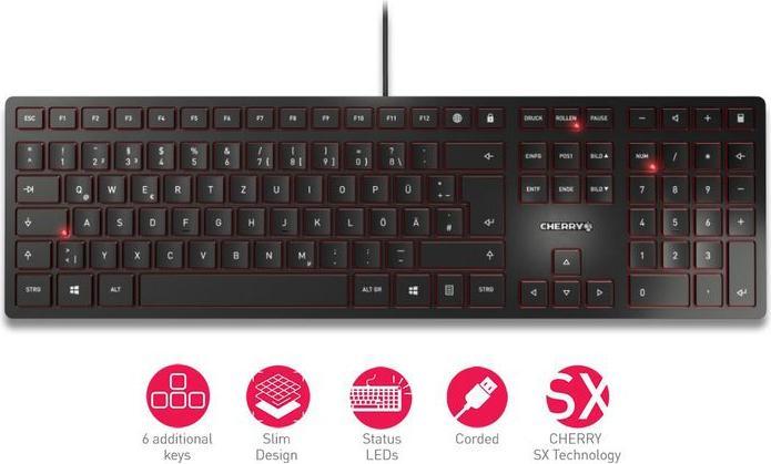 Produktbild CHERRY KC 6000 Slim (CH, Kabelgebunden)