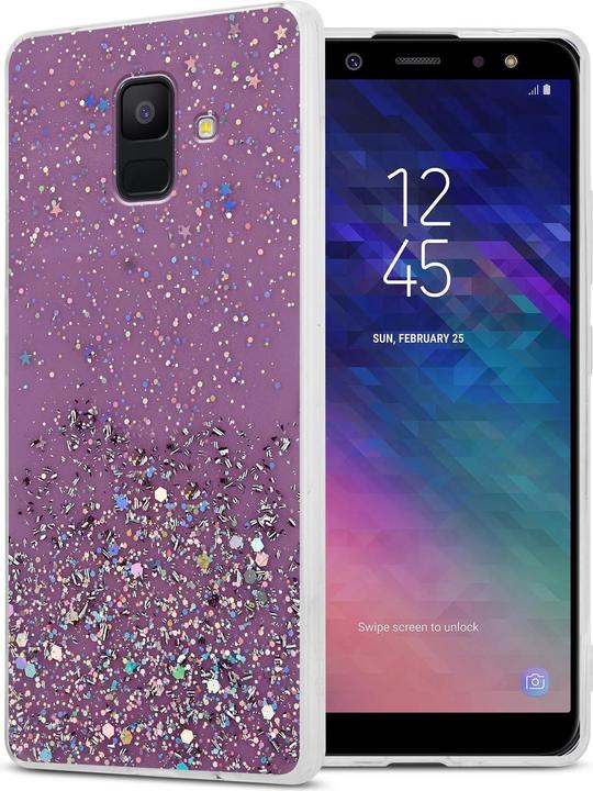 Actual product image Cadorabo TPU cover sparkling glitter (Samsung Galaxy J6 (2018))