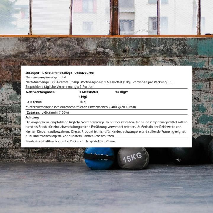 Actual product image Inkospor L-Glutamine (1 Piece, Powder, 350 g)