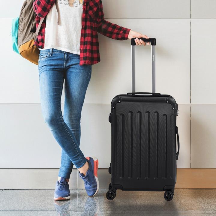 Immagine prodotto Arebos Valigia (94 l, Bagaglio a mano (fino a 50 litri), M (50 - 90l), L (90 - 115l), XL (da 115l))