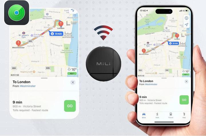 Actual product image Mili LiTag Android - Black - 1 Pack