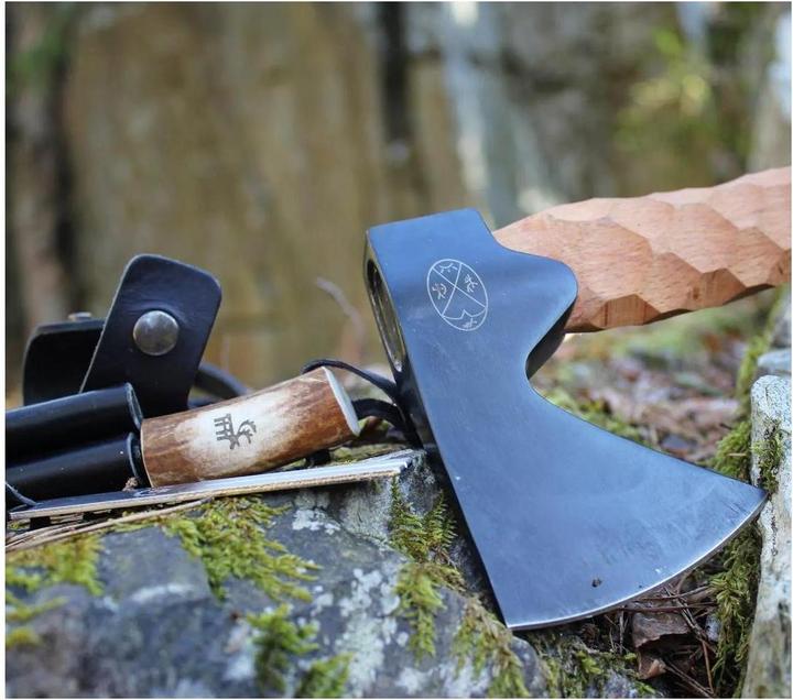 Actual product image Karesuandokniven Metsämies Bushcraft Axt S Set