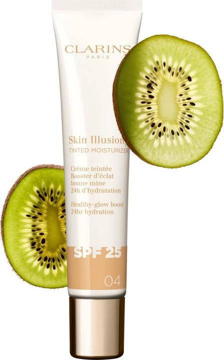 Actual product image Clarins Skin Illusion - Getönte Feuchtigkeitscreme Spf25 04 (Sun cream face, SPF 25, 40 ml)