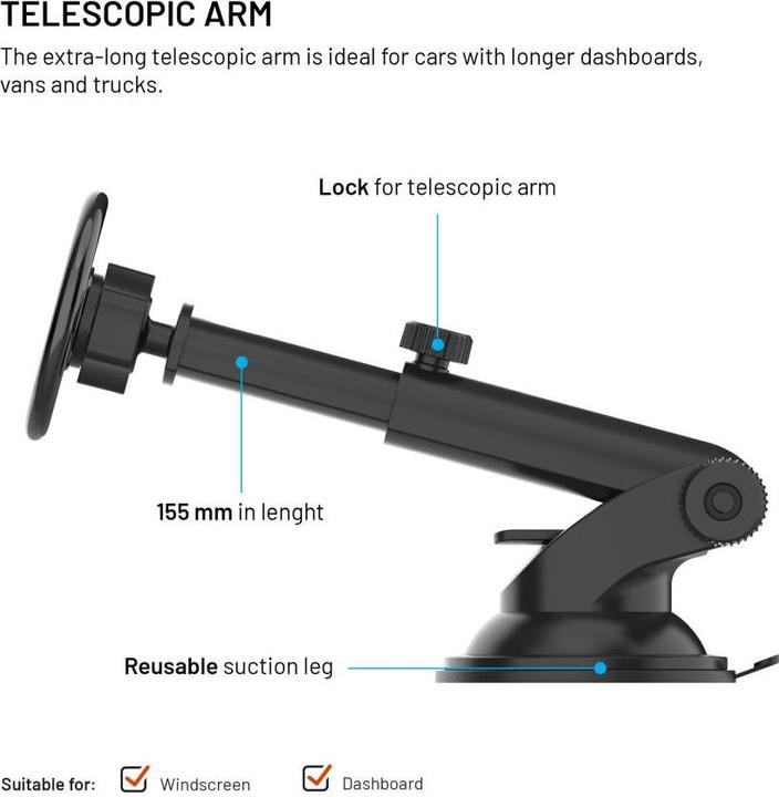 Actual product image Fixed MagMount XL, black