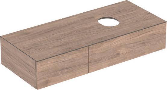 Produktbild Geberit VariForm Unterschrank für Aufsatzwaschtisch, zwei Schubladen, Ablagefläche, Geruchsverschl (120 x 51 x 23.5 cm)