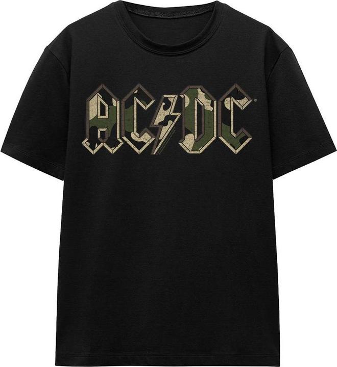 Actual product image AC/DC Unisex Adult Camo Logo T-Shirt (XXL)
