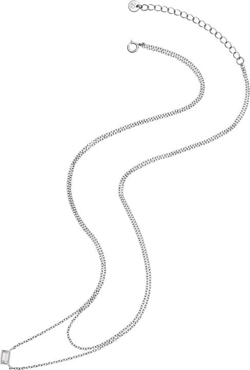 Immagine prodotto Glanzstücke München Catena da donna in argento Sterling Zirconia 42,0/36,0 cm + 5,0 cm di estensione - 29910 (Argento)