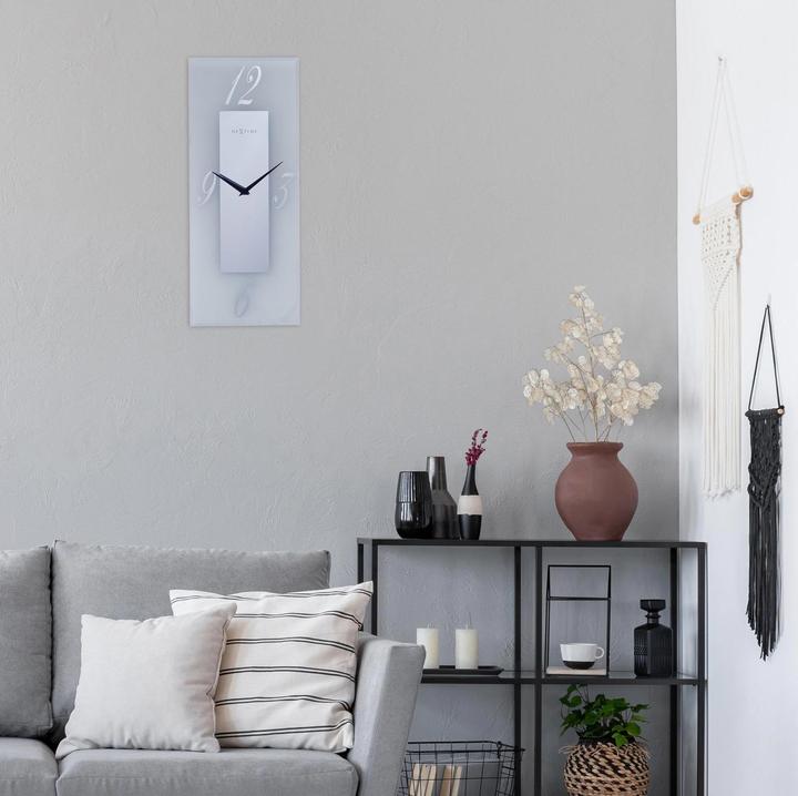 Produktbild Nextime Wanduhr Dali Transparent/Weiss