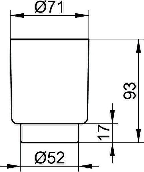 Actual product image Keuco City (Ø 7 x 9.5 cm)