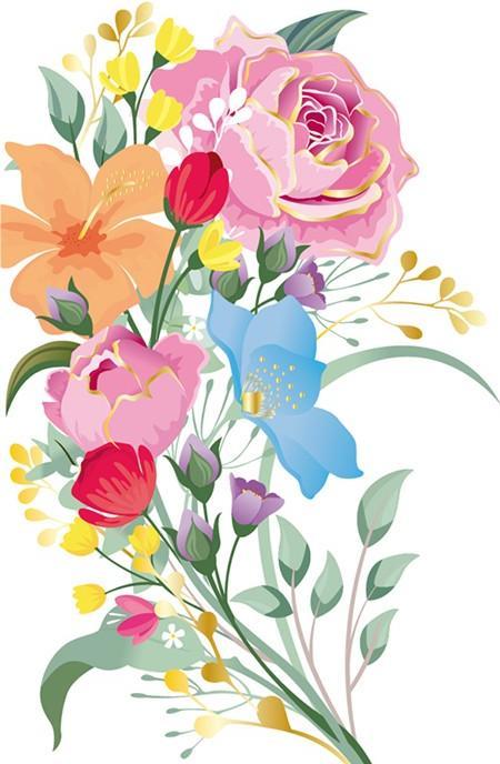 Actual product image Card Group Mini Karte schöne Blumen