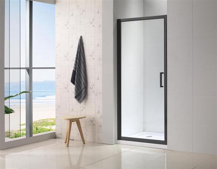 Actual product image Masterjero SHOWER DOOR 80X190CM 6MM BLACK