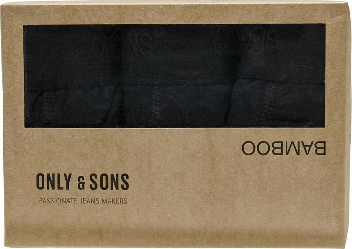 Image du produit Only & Sons Onsfitz Bamboo Boxer Logo 3-Pack Noos (XS, Lot de 3)