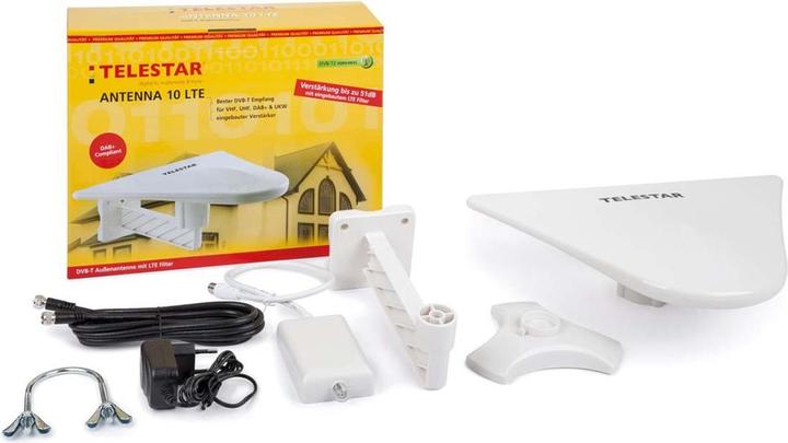 Produktbild Telestar Antenna 10 LTE (Flachantenne, 51 dB, DVB-T / -T2, DAB/ DAB+, UKW / MW / LW)