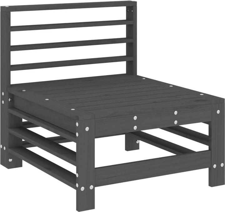 Image du produit VidaXL 3-tlg. Garten-Lounge-Set Grau Massivholz Kiefer,Farbe