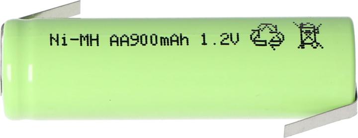 Produktbild AccuCell Akku Flat Top Mignon AA mit Lötfahne in Z-Form (1 Stk., AA, 800 mAh, Ladegerät inkl. Akku)