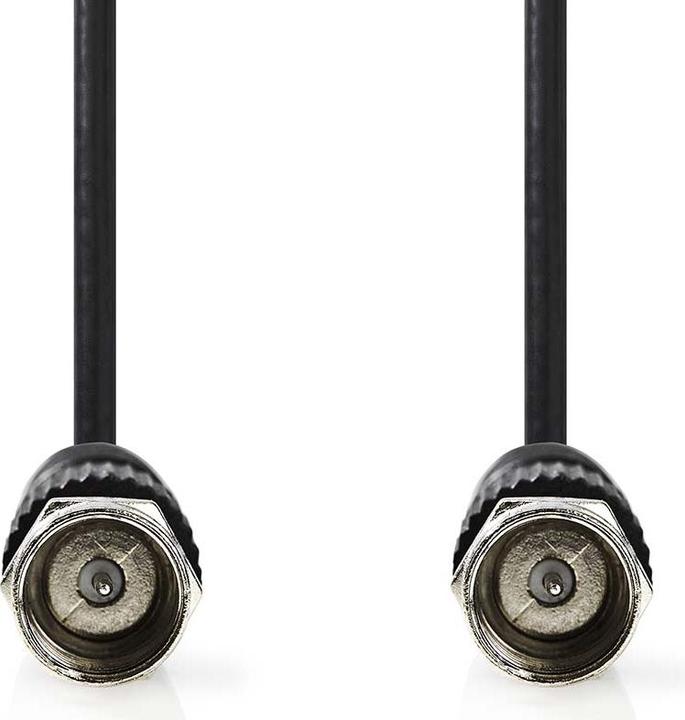 Image du produit Nedis Câble satellite et antenne | F mâle | F mâle | Nickelé | 75 Ohms | Double blindage (75 dB, Câble d'antenne)