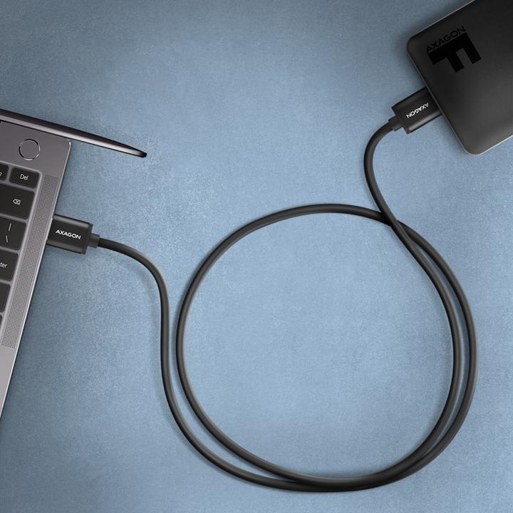 Image du produit Axagon BUMM3-AM10AB Câble Micro-B USB vers USB-A 3.2 Gen 1 (1 m, USB 3.2 Gen 1)