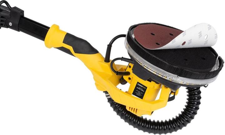 Image du produit Powerplus Ponceuse pour cloisons sèches télescopique 1050W Ø225mm - 6 Acc. (Ponceuse à disque, 1050 W)