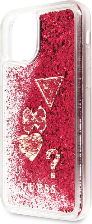 Actual product image Guess Hard Cover Glitter Hearts (Apple iPhone 11 Pro)