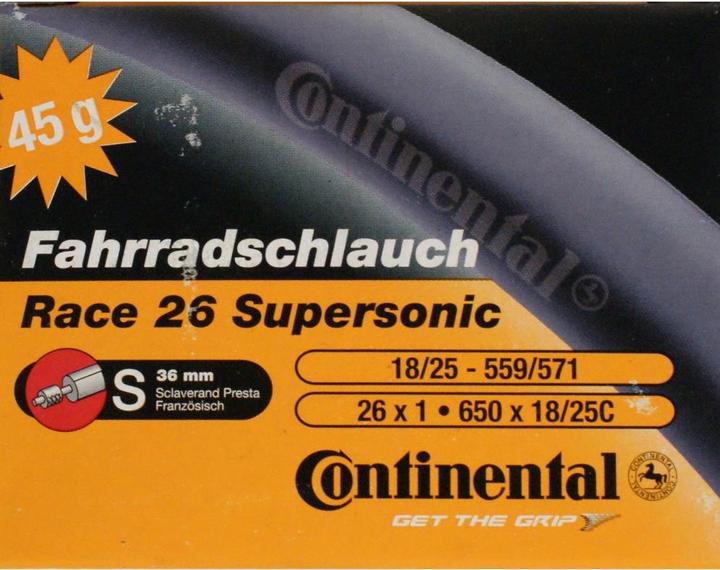 Actual product image Continental Race 26 Supersonic (Presta (SV), 26", 42 mm)