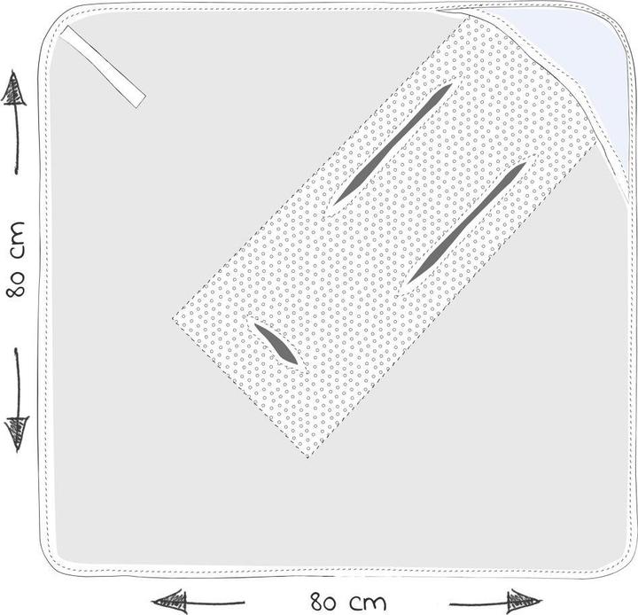 Produktbild Alvi Fusssäcke für Babyschalen & Babywannen Reisedecke Jersey light 80 x 80 cm - Sternenhimmel