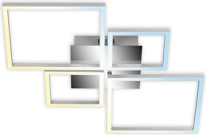 Image du produit Briloner Plafonnier CCT LED, chromé-aluminium, LED/38W (4000 lm)