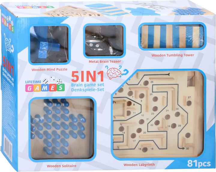 Image du produit Lifetime Jeu de réflexion 5 en 1, 81pcs (Anglais)