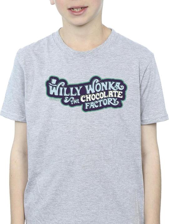 Immagine prodotto Willy Wonka & the Chocolate Factory Chocolate Factory Logo Maglietta Ragazzi (116)