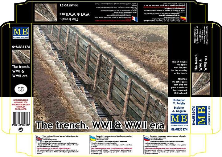 Actual product image Master Box The trench. WWI & WWII era