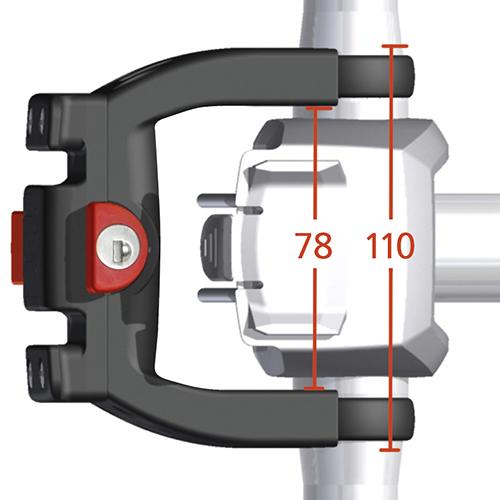Produktbild KlickFix E Lenkeradapter mit Schloss
