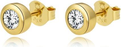 Produktbild Beneto Gold plated silver earrings with clear zircons AGUP2259-W-GOLD (L)