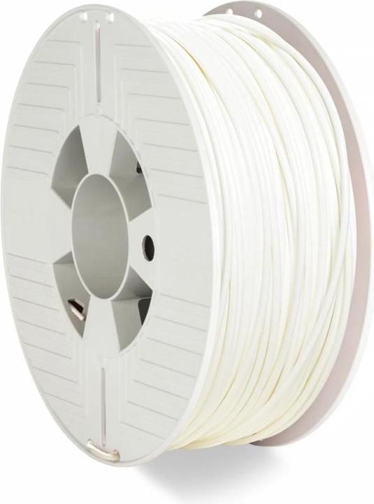 Verbatim White 1 kg PTEG Filament (3D) (PETG, 2.85 mm, 1000 g, White)
