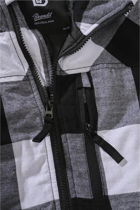 Actual product image Brandit Lumber waistcoat size XXL colour white/black (XXL)