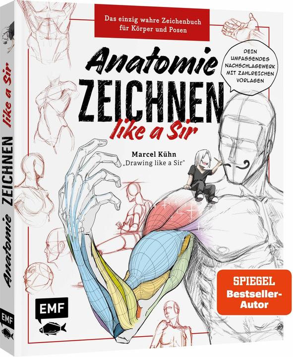 Produktbild Anatomie zeichnen like a Sir (Deutsch, Marcel Kühn, 2024)