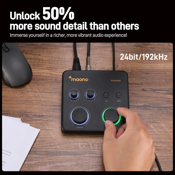 Actual product image Maono PS22 LITE Audio Interface (USB)