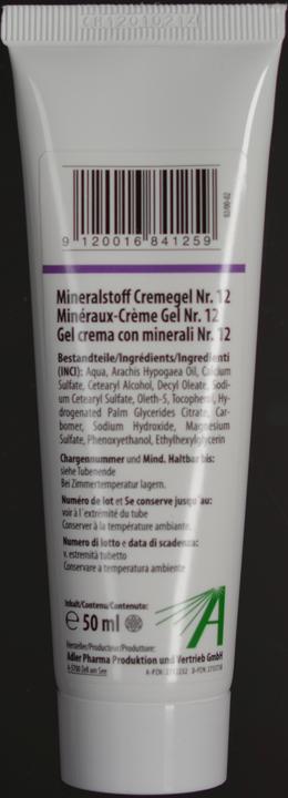 Immagine prodotto Adler Crema minerale in gel n. 12 50 ml (Crema corpo, 50 ml)