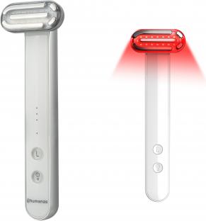 Image du produit Humanas Sonic Appareil de massage pour lifting du visage avec fonction EMS Aurora - blanc