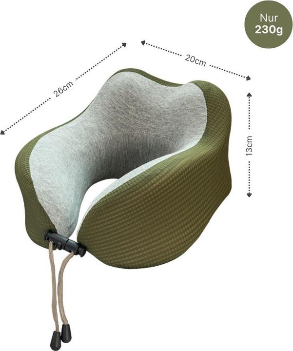 Image du produit Hermex Nackenkissen Reisekissen Flugzeug Nackenhörnchen Memory Foam (Coussins de voyage)