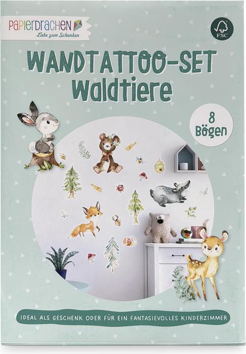 Papierdrachen Forest animals (22 x 30 cm)