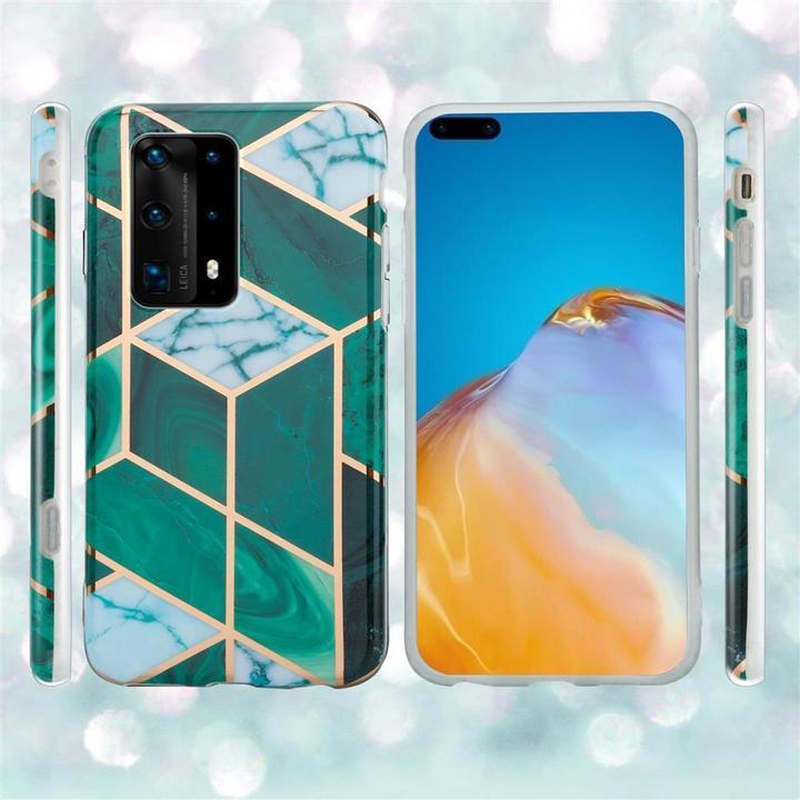 Actual product image Cadorabo IMD TPU Colorful Marble Cover (Huawei P40)