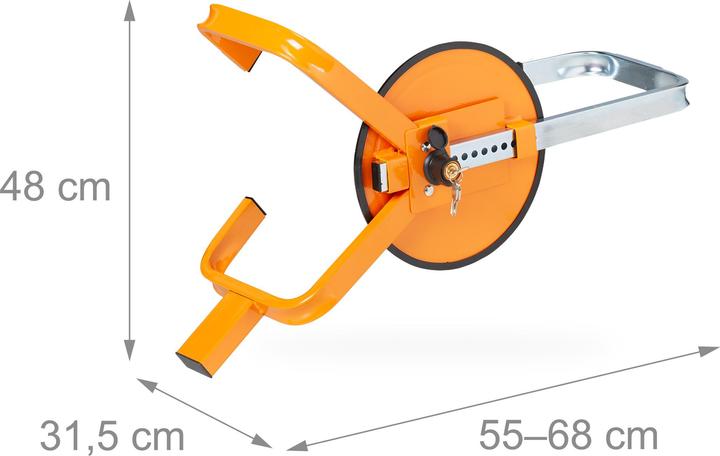 Actual product image Relaxdays Wheel claw