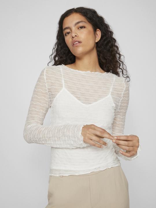Actual product image Vila Boat-neck top with long sleeves (XS)