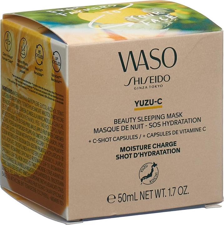 Image du produit Shiseido Waso - Masque de sommeil Yuzu-C Beauty (50 ml)