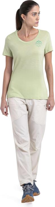 Actual product image Icebreaker Women Merino 150 Tech Lite III SS Scoop Tee Logo Reflections (L)