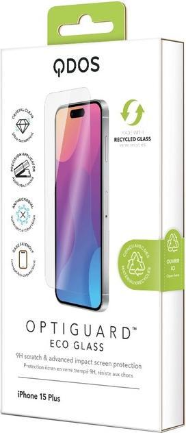 Produktbild QDOS Glas-Folie OptiGuard Eco Glass (1 Stück, Apple iPhone 15 Plus)