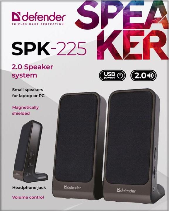 Actual product image Defender SPK-225 (65220) computer speakers