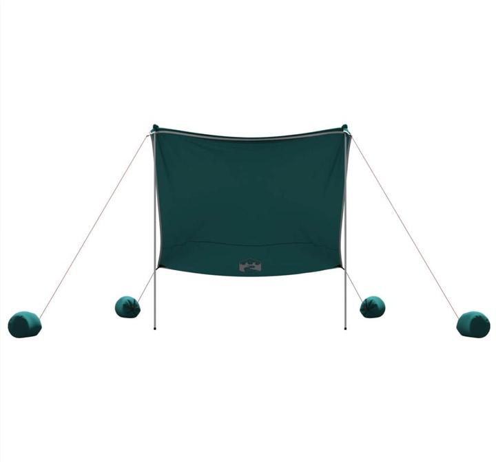 VidaXL Tenda da spiaggia con sacchi di sabbia 214 x 236 cm (tenda da spiaggia, 0.18 kg, 4 persone)