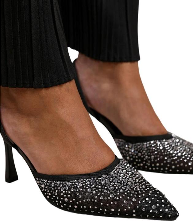 Where's That From Sandalen California Strassbesatz Kunstleder