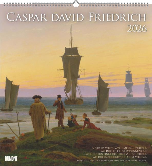 Immagine prodotto Caspar David Friedrich 2026 - Kunst-Kalender - Wand-Kalender - 45x48 (45 x 48 cm, Tedesco)